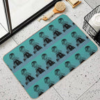 Alfred Hitchcock Collage - Gradient  Long-Lasting Bath Mat