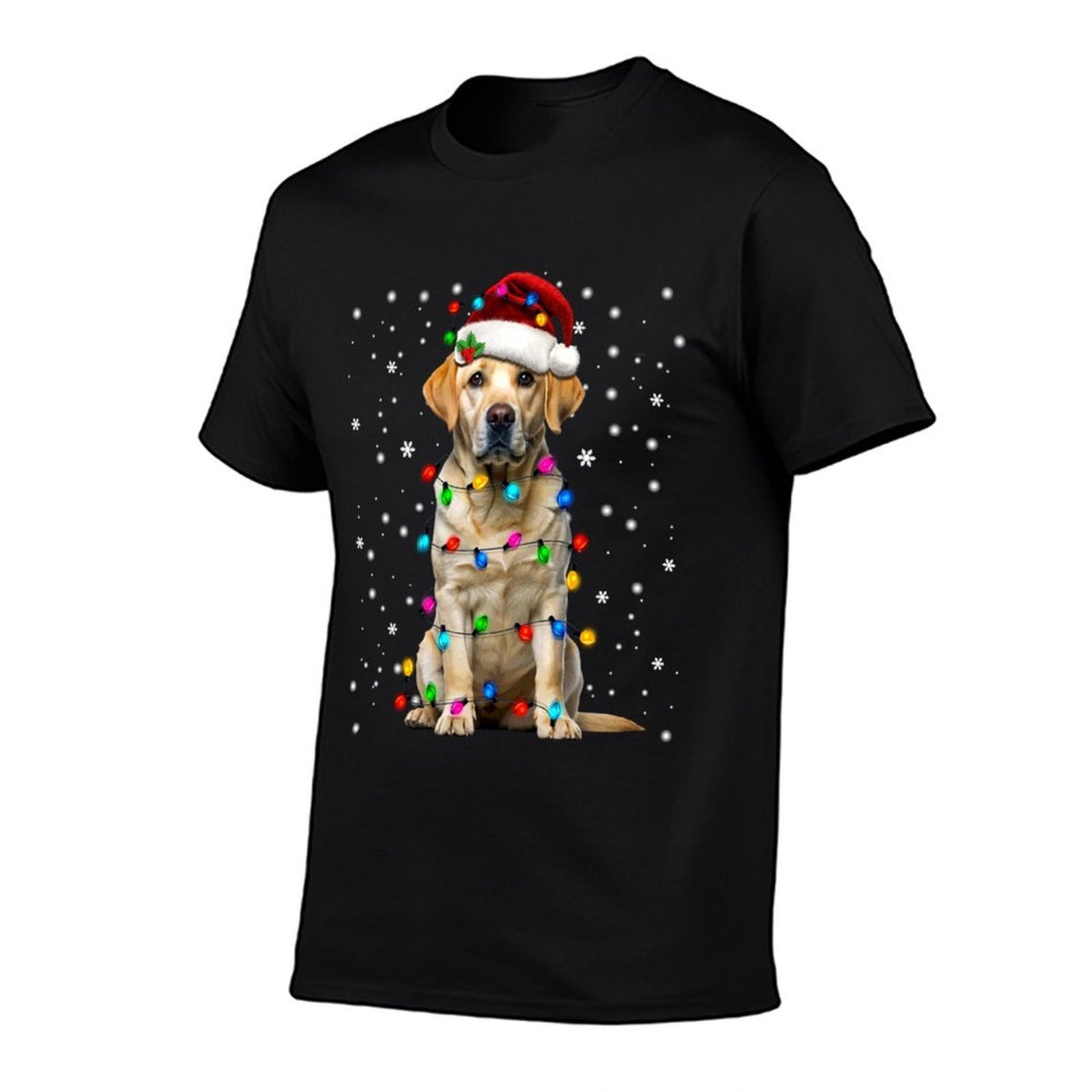 Yellow Labrador Retriever Christmas Tree Light Pajama Dog  Odor-resistant T-Shirt