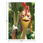 Chicken Joe Plush Throw Blanket