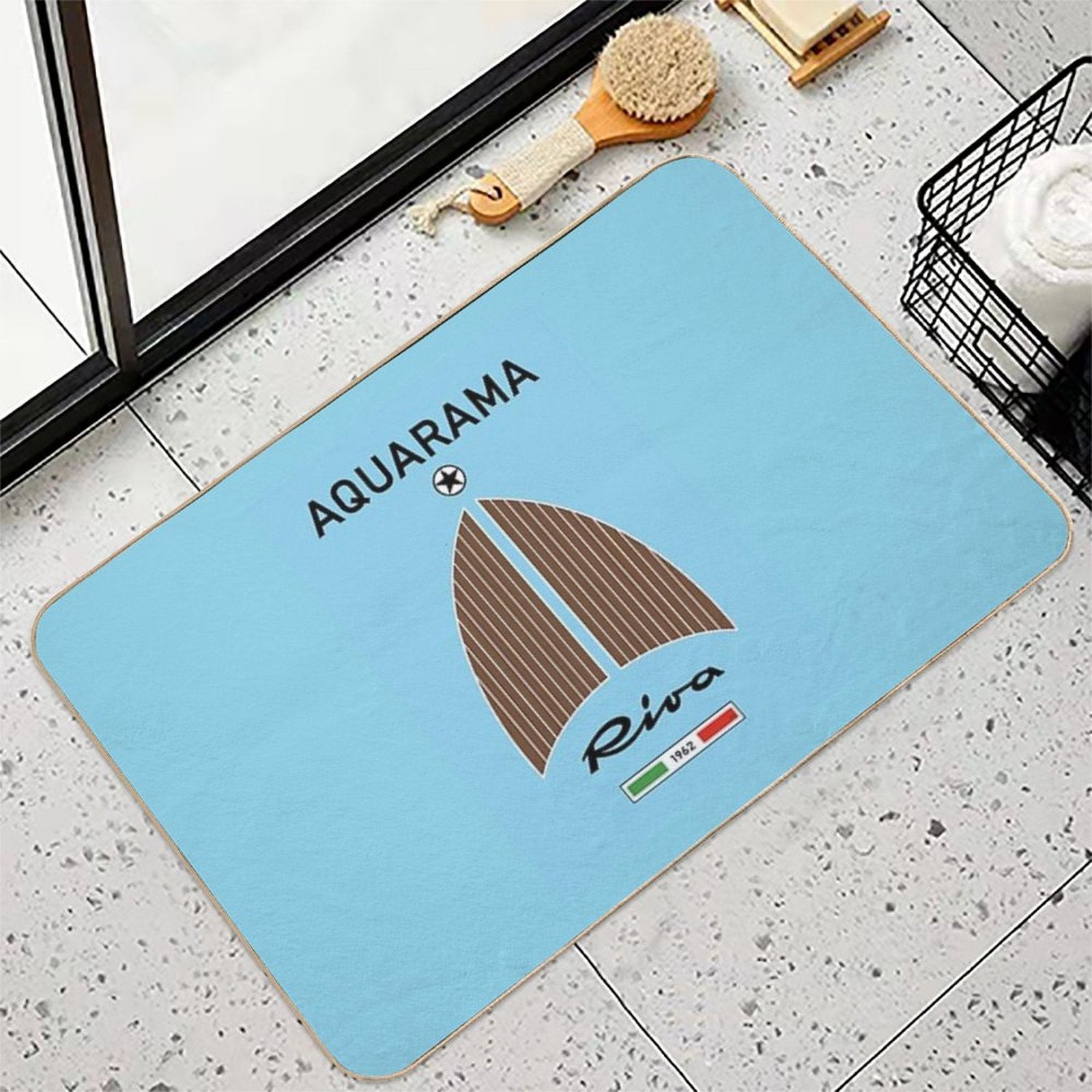 Riva Aquarama Luxury Yacht Italy Venice  Dirt-Trapping Bath Mat