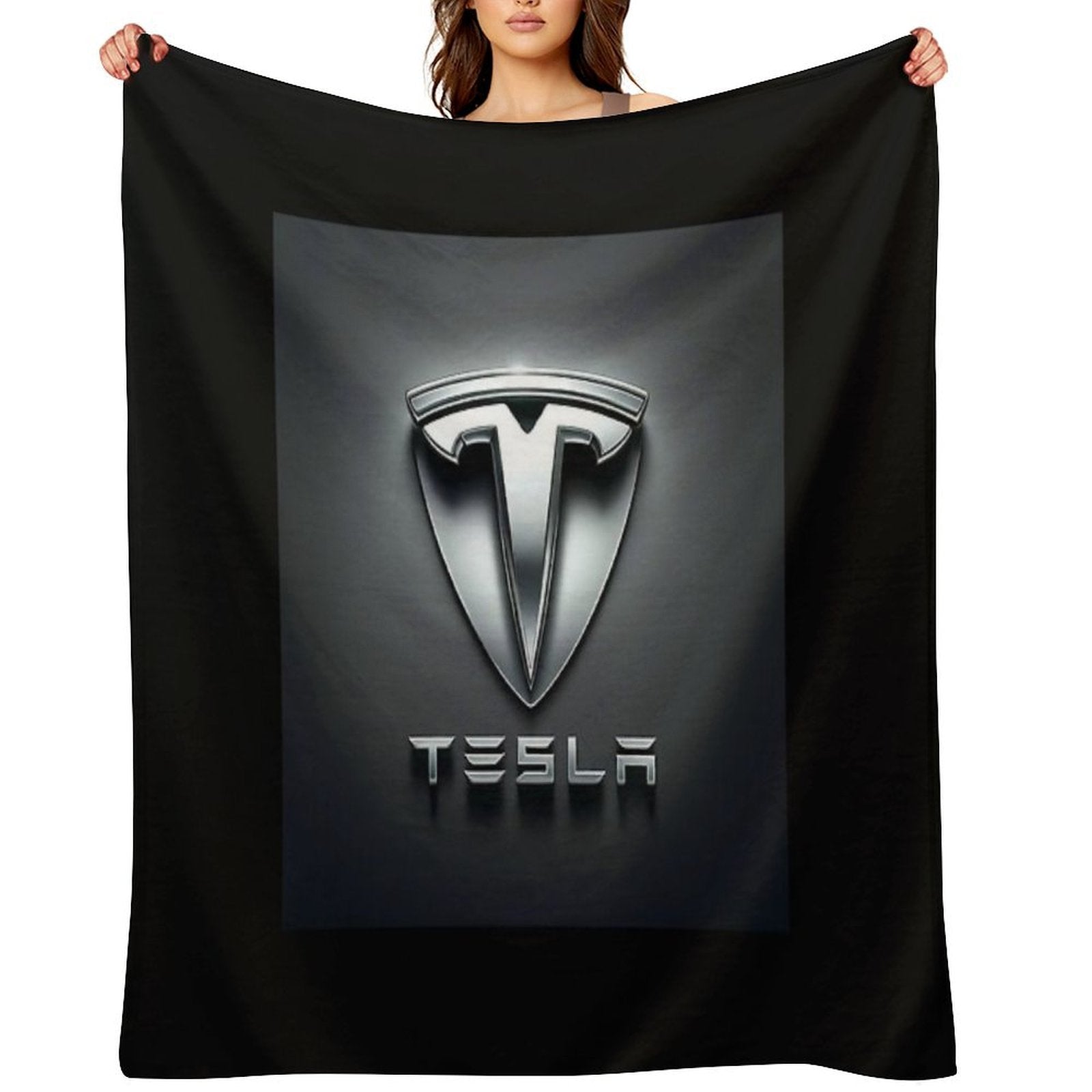 Tesla Logo All-season Throw Blanket
