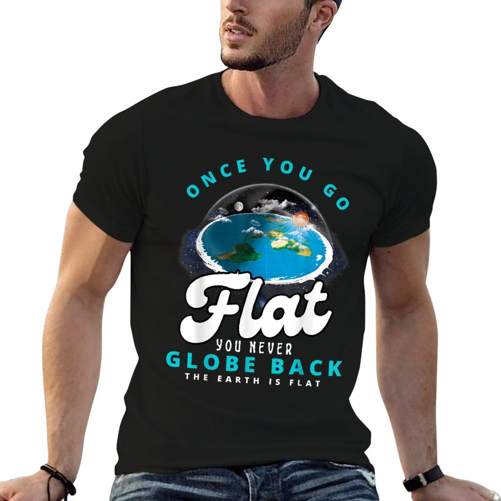 Flat Earth, Earth Is Flat, Firmament Flat Earth  Breathable T-Shirt