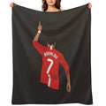 Cristiano Ronaldo MUFC Durable Throw Blanket