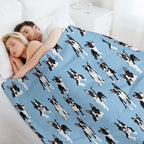 Boston Terrier Shrink-resistant Throw Blanket