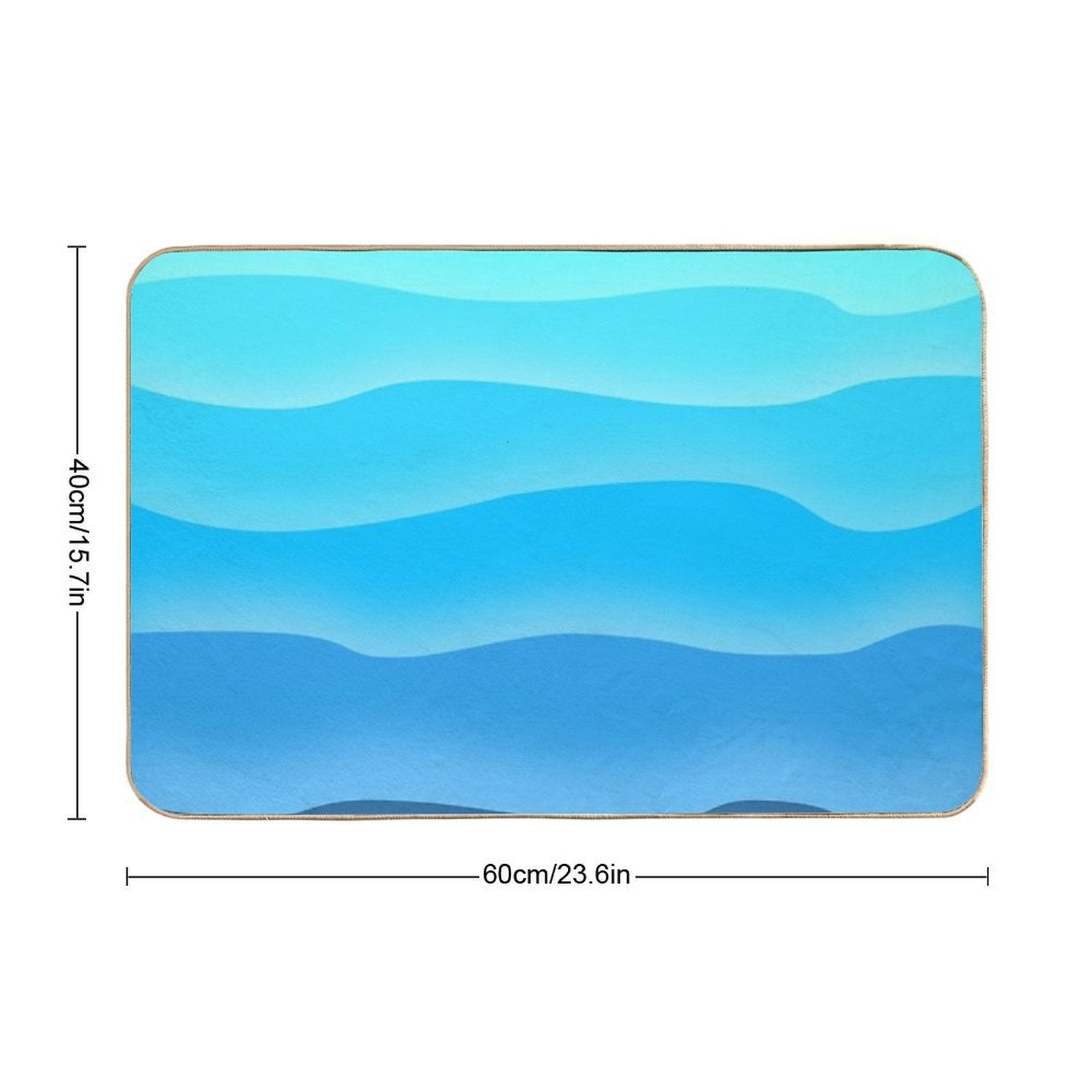 Mountain to Sea  Odorless Bath Mat