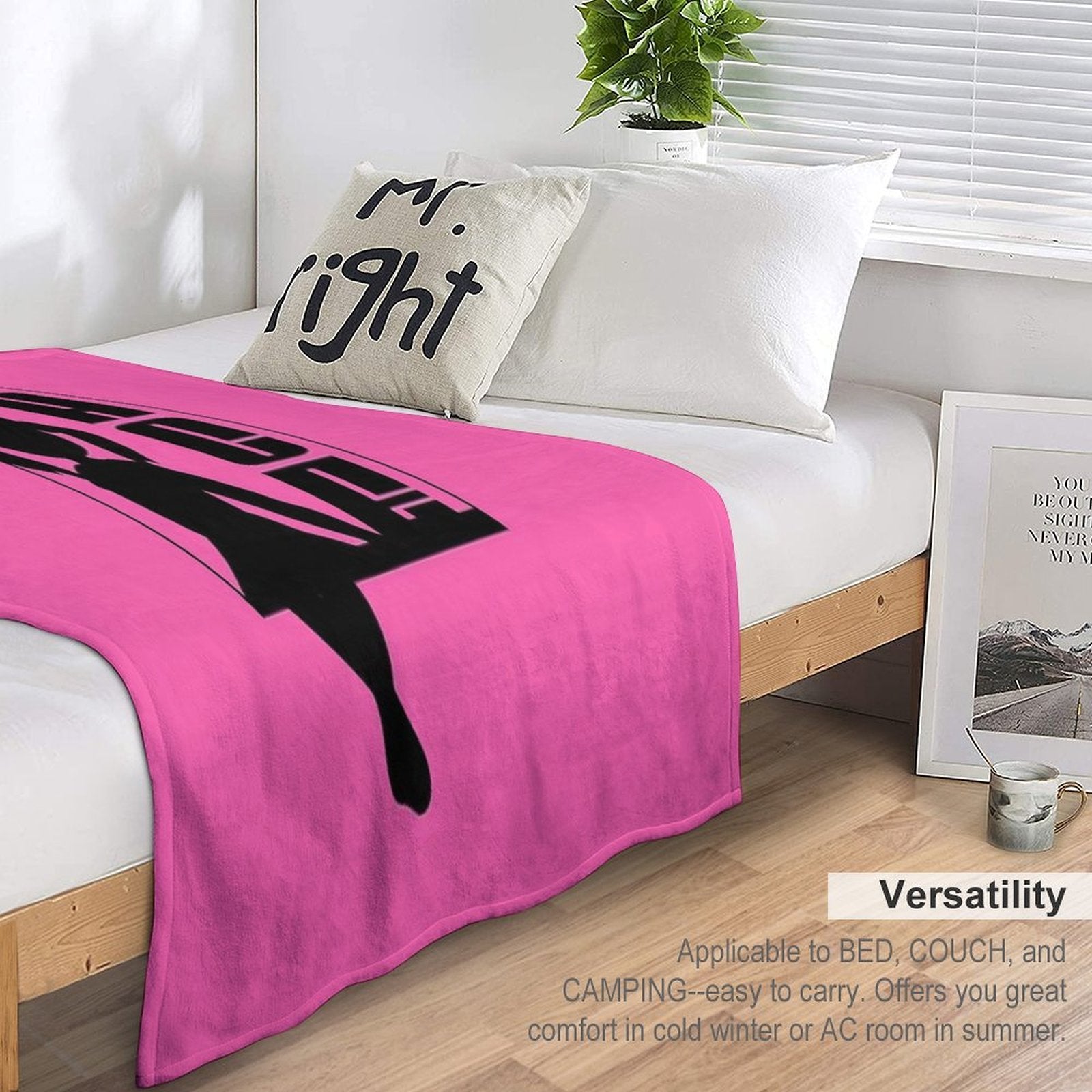 Little Space Swing (Black) Comfort Throw Blanket