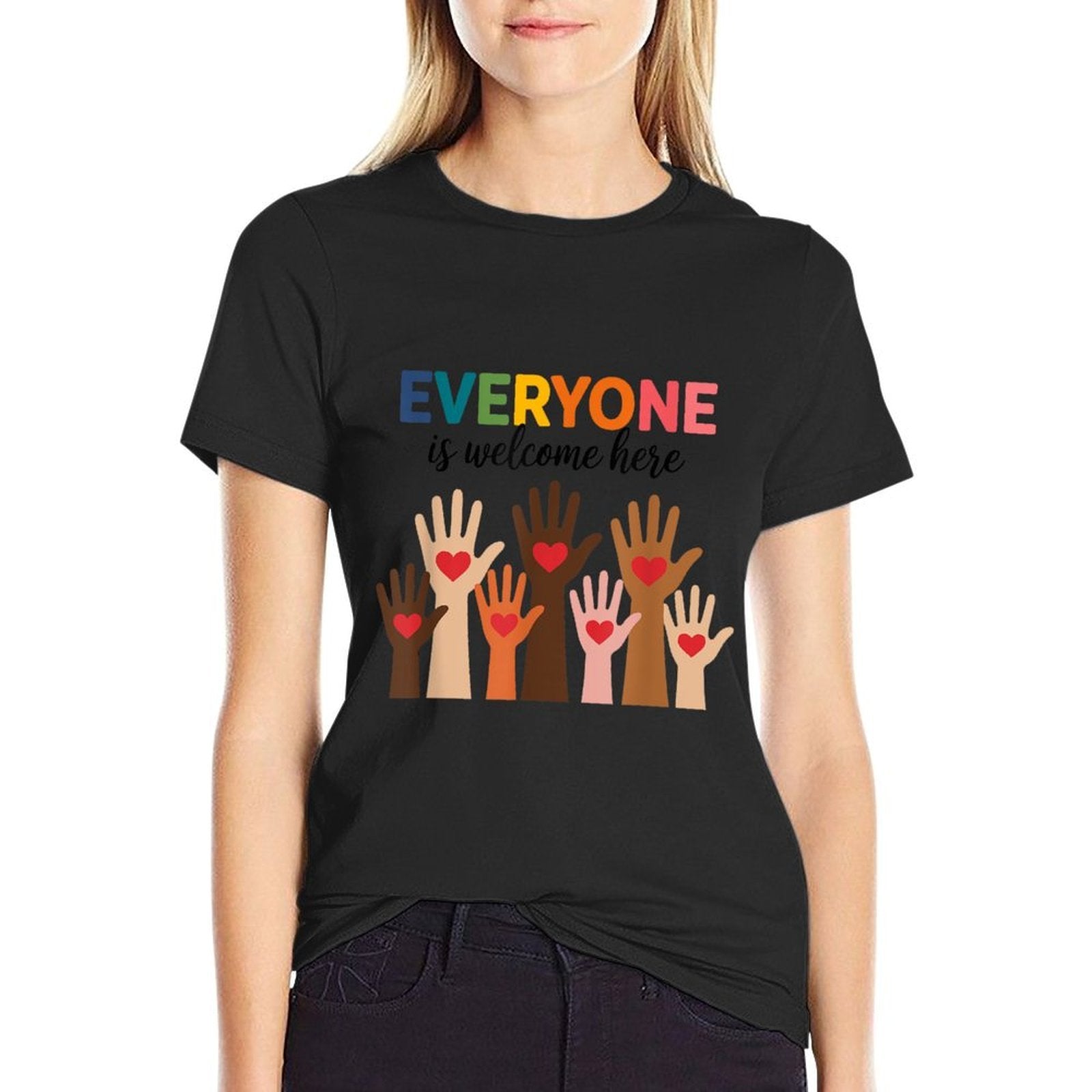 Everyone Is Welcome Here  Odor-resistant T-Shirt