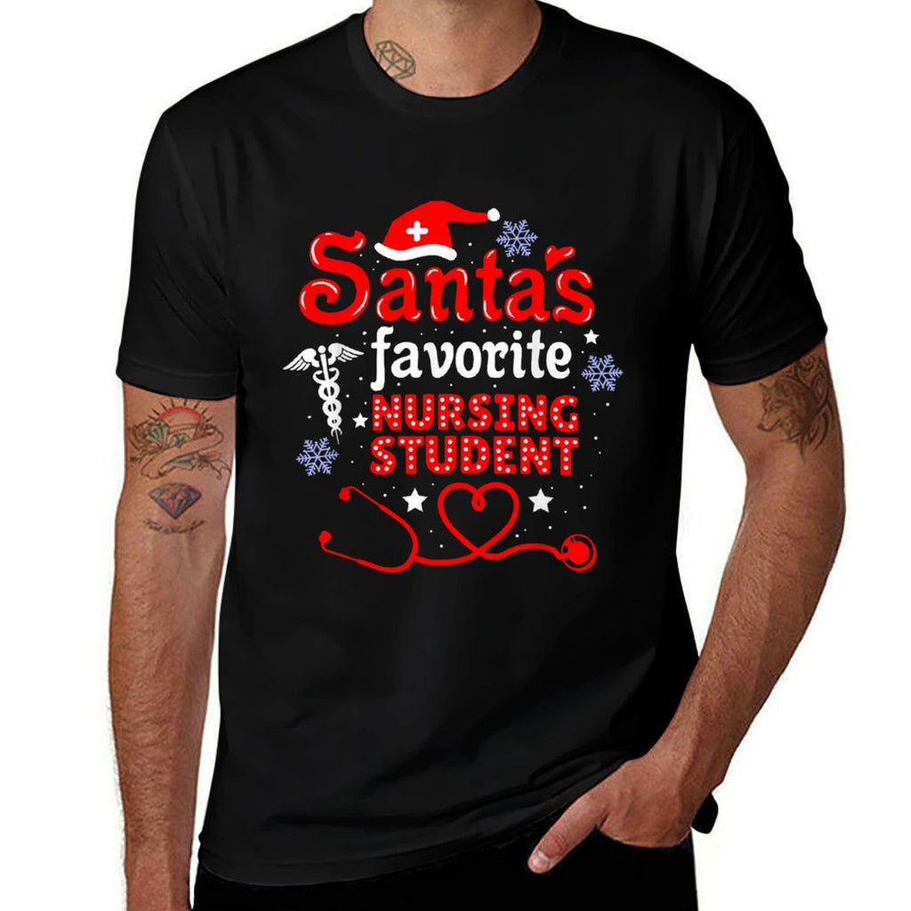 Santas Favorite Nursing Student Christmas  Classic T-Shirt
