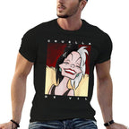 Disney Dalmatians Cruella Smile Portrait Graphic  Cotton T-Shirt