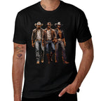 Black Cowboy Western Rodeo Melanin Black History Texas  Stretchy T-Shirt