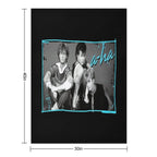 A-ha - Retro Eco-conscious Throw Blanket