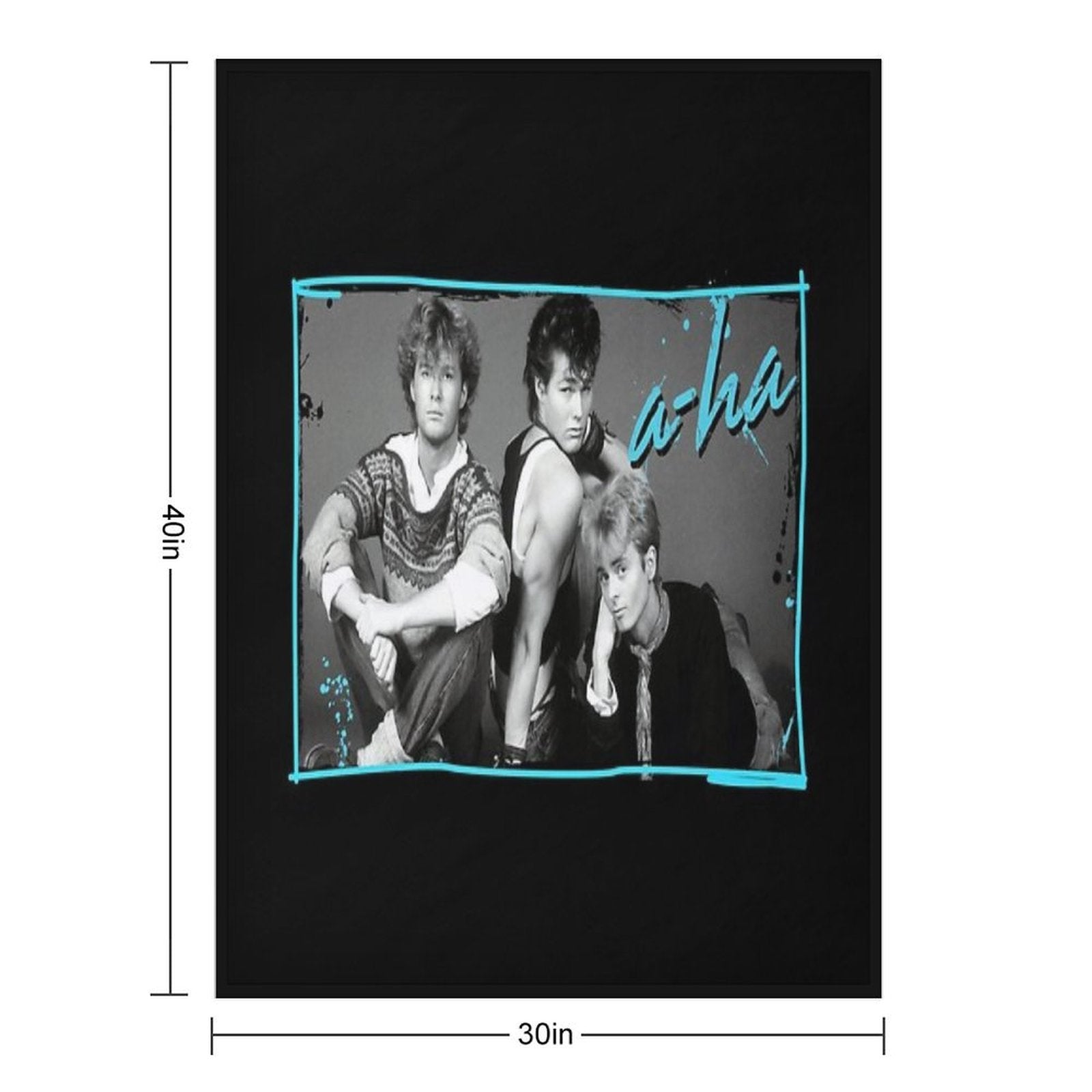 A-ha - Retro Eco-conscious Throw Blanket