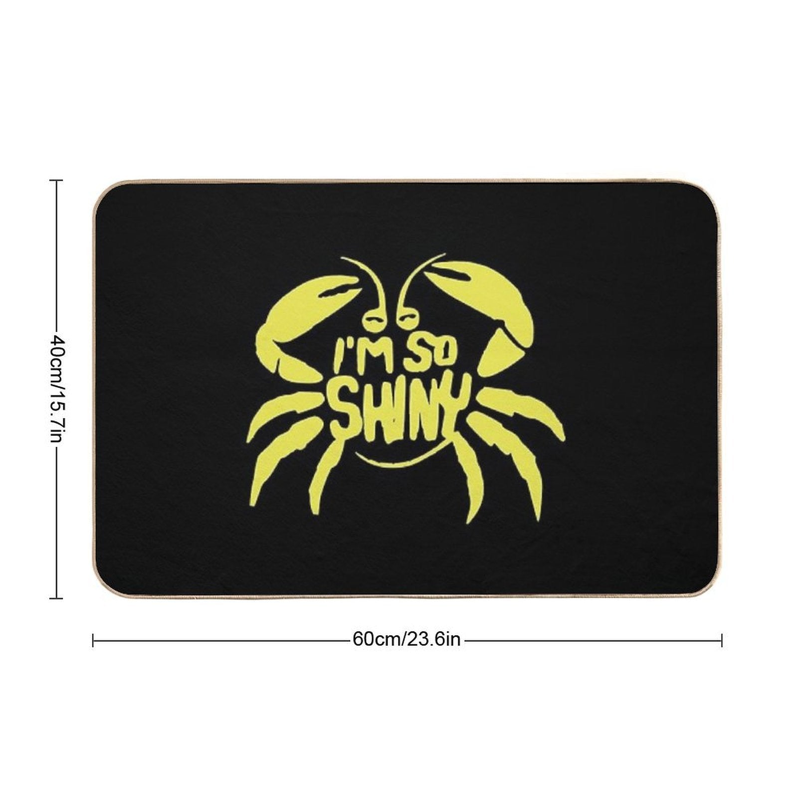 I'm So Shiny  Easy To Clean Bath Mat