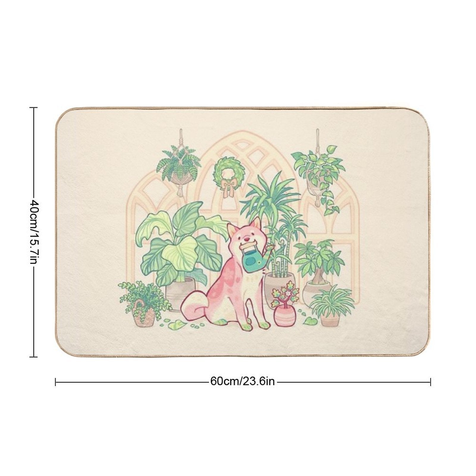 Green Thumb Shibakura  Dirt-Trapping Bath Mat