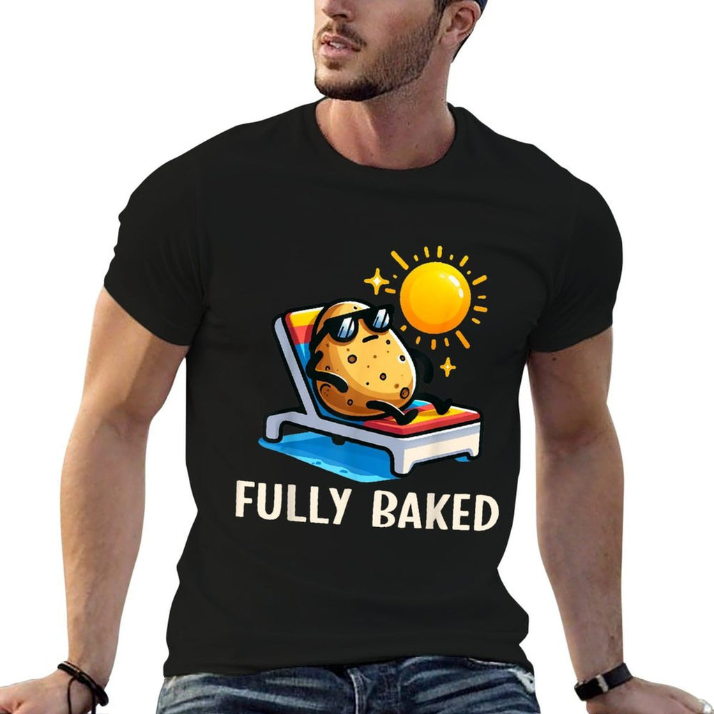 Funny Fully Baked Potato Graphic For Kids  Moisture-wicking T-Shirt