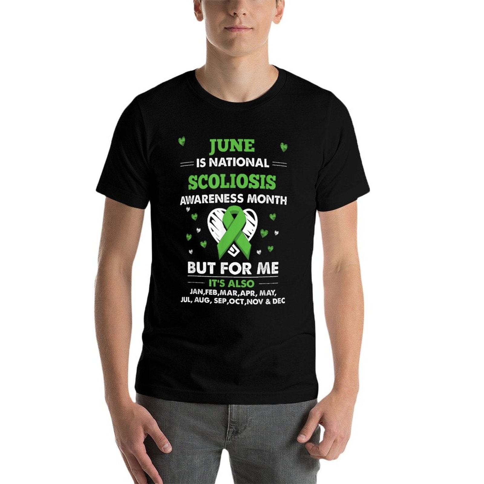 June Is Scoliosis Awareness Month  Cotton T-Shirt