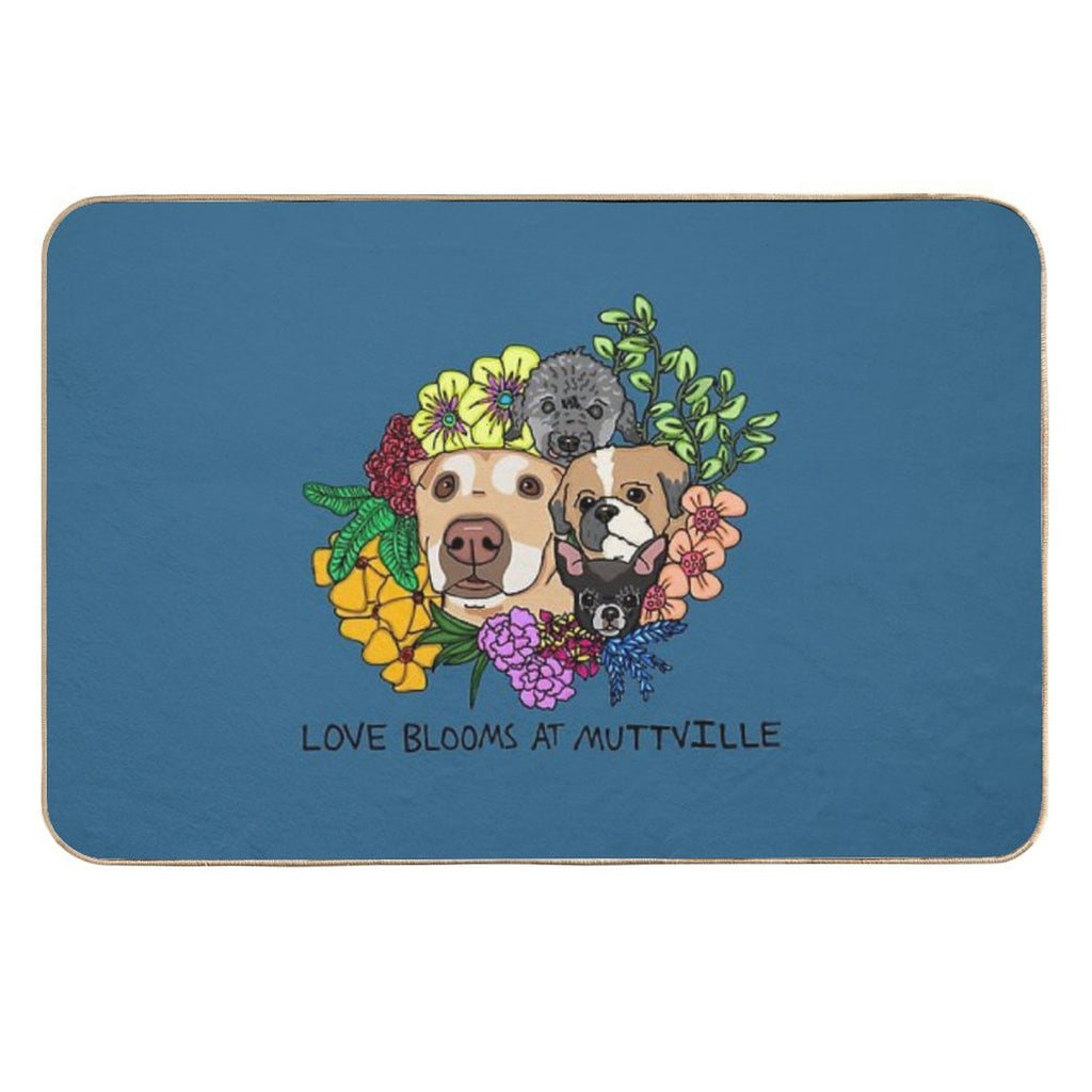Love Blooms at Muttville!  Versatile Bath Mat