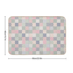 Coquette Floral Patchwork  Slip-Resistant Bath Mat