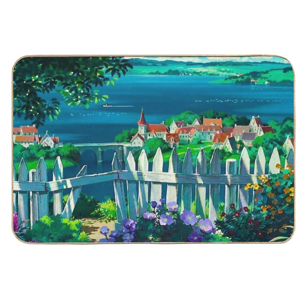 Under The Fence to The Witch's House We Go  Odorless Bath Mat