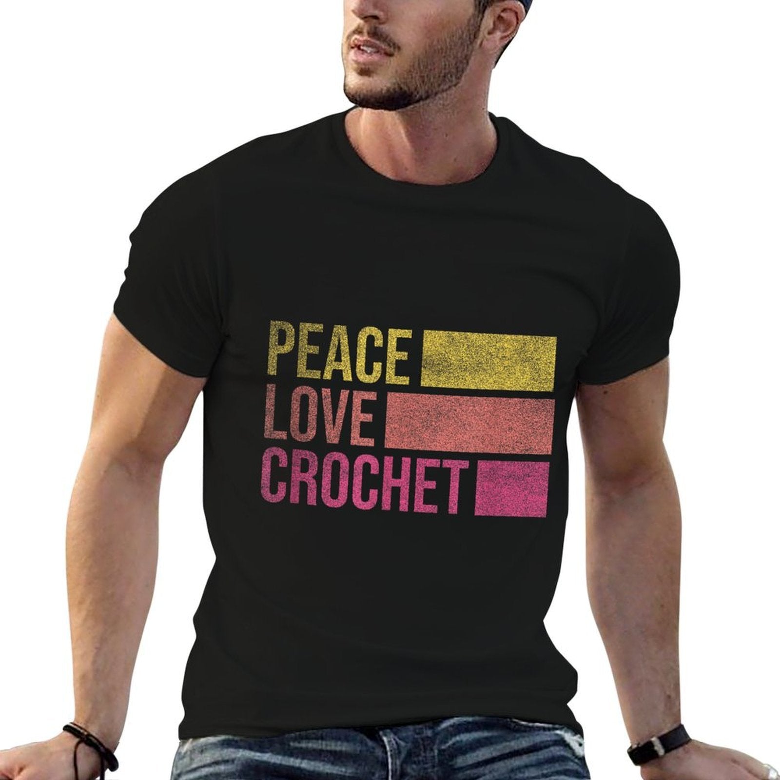 Funny Crochet. Crocheting Tshirt Gift for Crocheter  Trendy Pattern T-Shirt