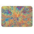 Palm Leaves Abstract  Stain-Proof Bath Mat