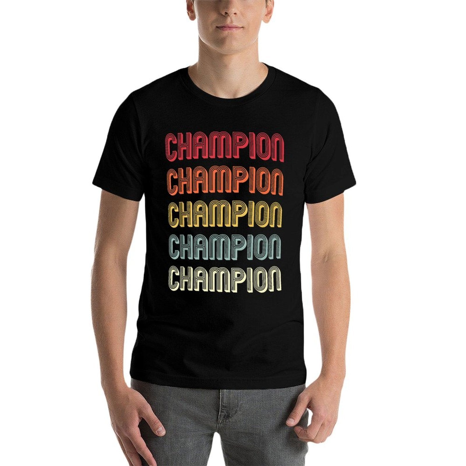 CHAMPION Gift Surname Funny Retro Vintage Birthday Reunion Comfortable T-Shirt
