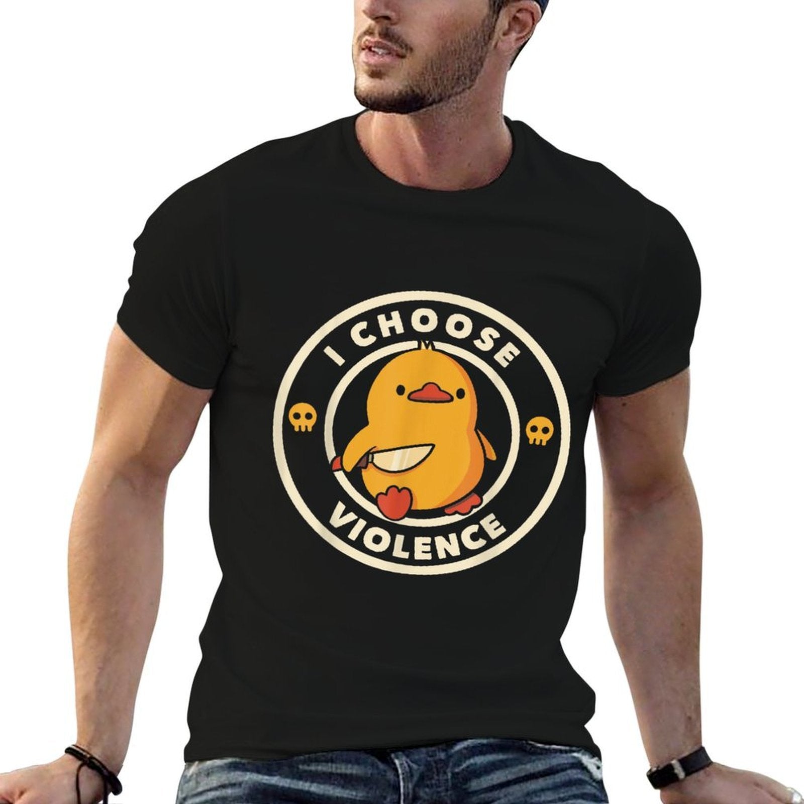 I Choose Violence Funny Duck Sayings Duck Animals  Affordable Price T-Shirt