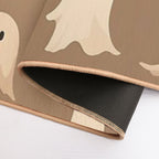 Halloween Ghost Seamless Background  Rapid-Drying Bath Mat