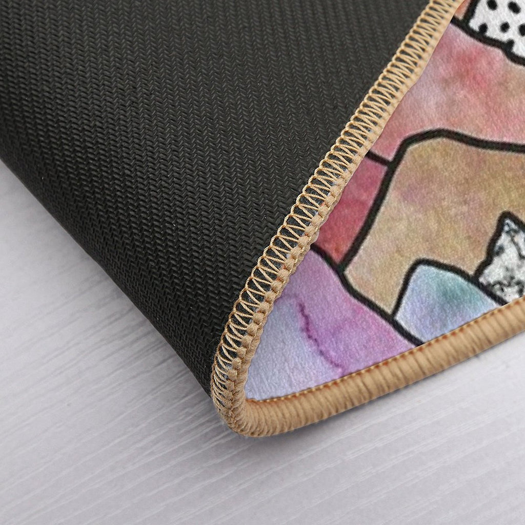 Mountains Dreams - Vivid Reds  Dirt-Trapping Bath Mat