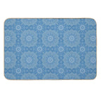 Boho Blue Elegant Mandala Pattern  Easy Maintenance Bath Mat