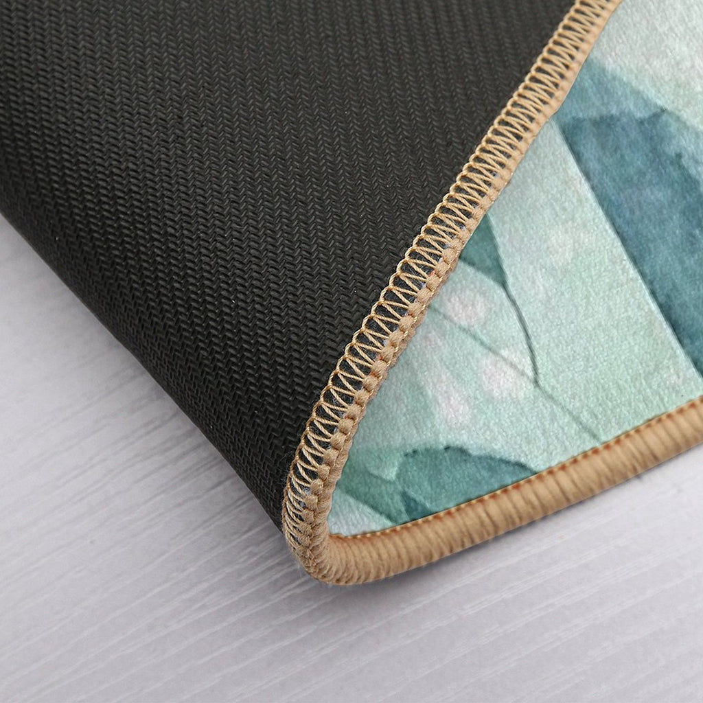 Watercolor Leaves  Pet-Safe Bath Mat