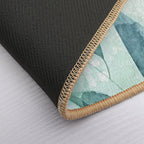 Watercolor Leaves  Pet-Safe Bath Mat