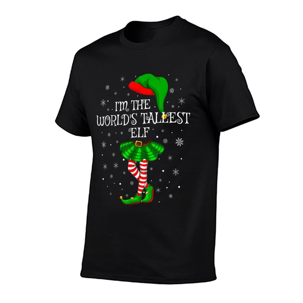 Matching Family Group Im The Worlds Tallest Elf Christmas  Eco-friendly Material T-Shirt