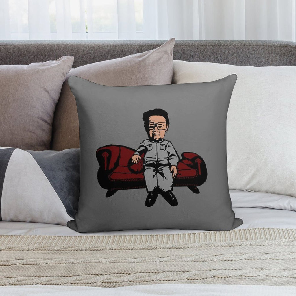 King Of North Korea Soft Skin-Friendly Throw Pillow