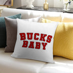 Bucks Baby Soft Reinforced Edging Throw Pillow