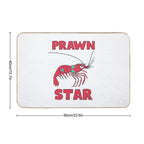 Prawn Star Patty  Repositionable Bath Mat