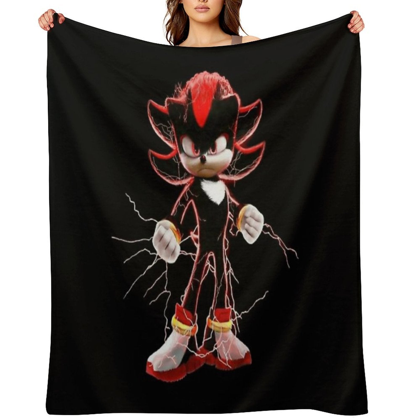 Shadow The Hedgehog Compact Throw Blanket