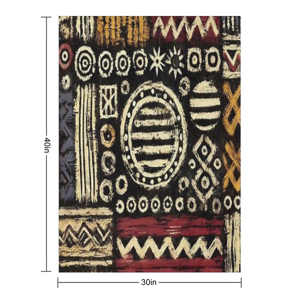 Boho Chic Print Versatility Throw Blanket