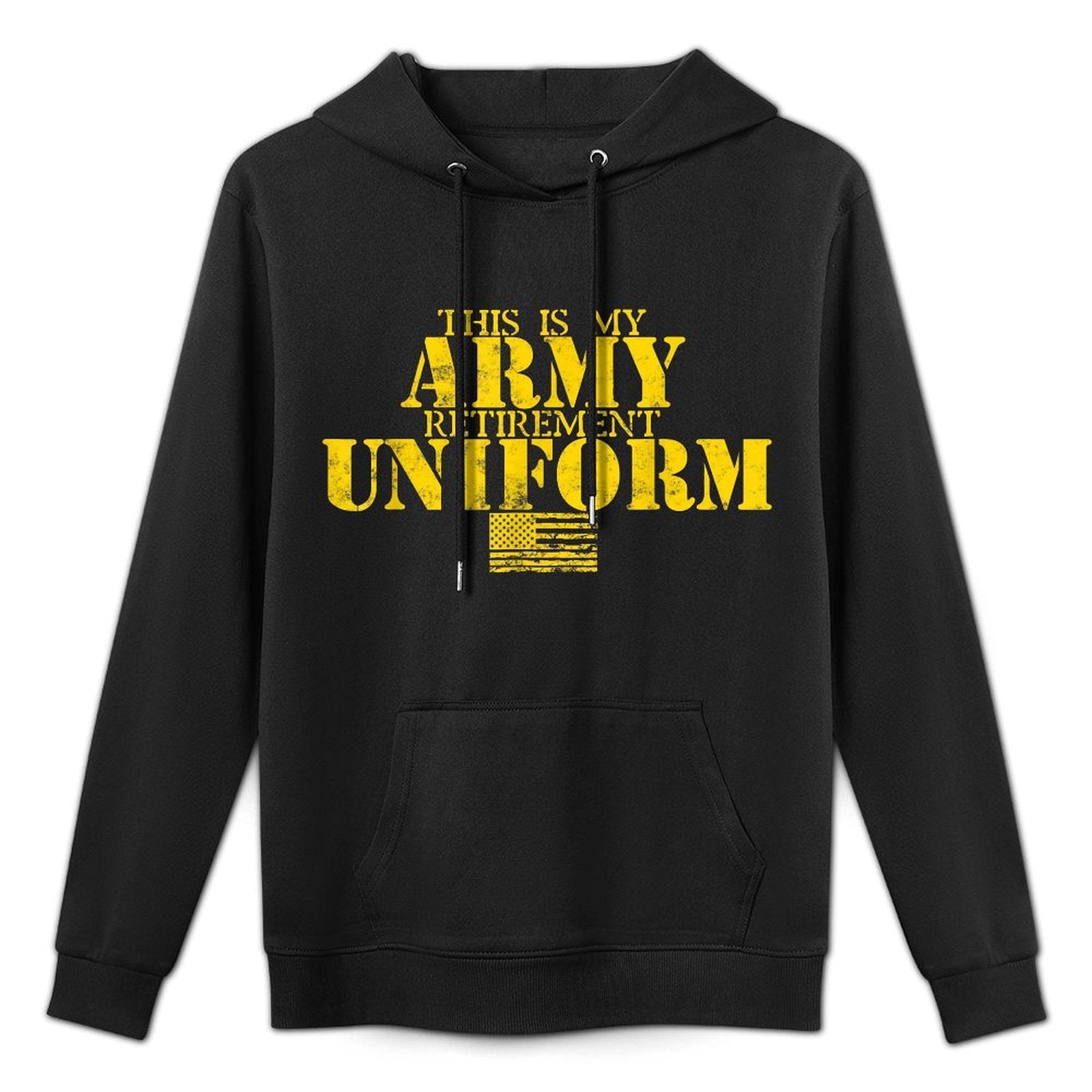 This Is My Army Retirement Uniform Retired Military Army Machine Washable Hoodie