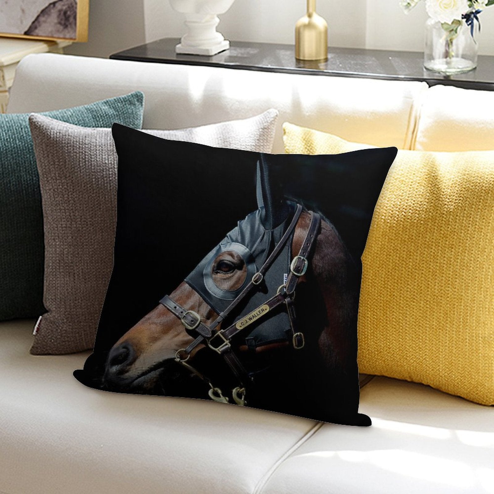 Winx - Racehorse Soft Hidden Zipper Throw Pillow