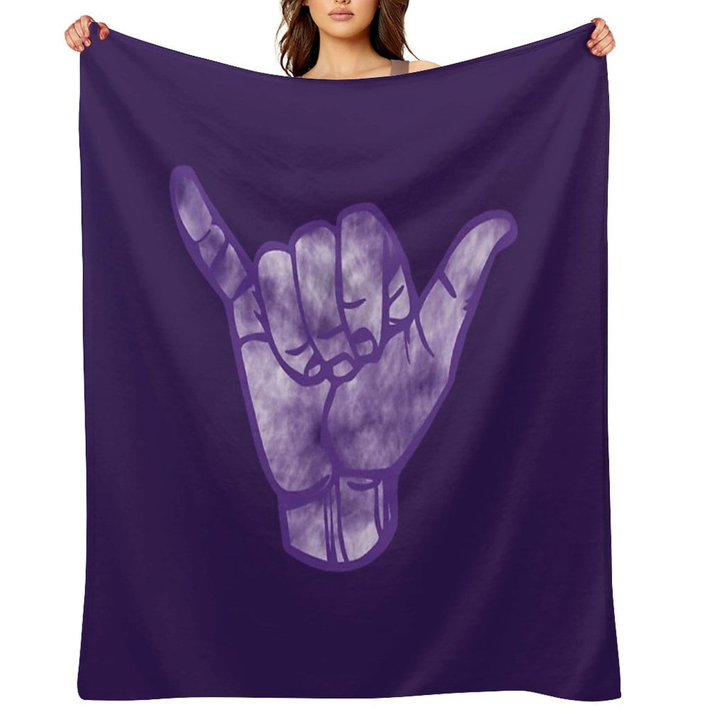 Tie Dye Hand Anti-pilling Throw Blanket