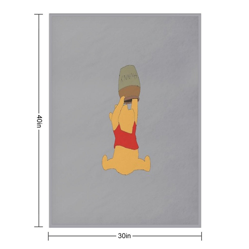 Pooh Bear ) Plush Throw Blanket