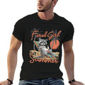Feral Girl Summer Funny Meme Feral Raccoon Summer Vacation  Summer-ready Fabric T-Shirt