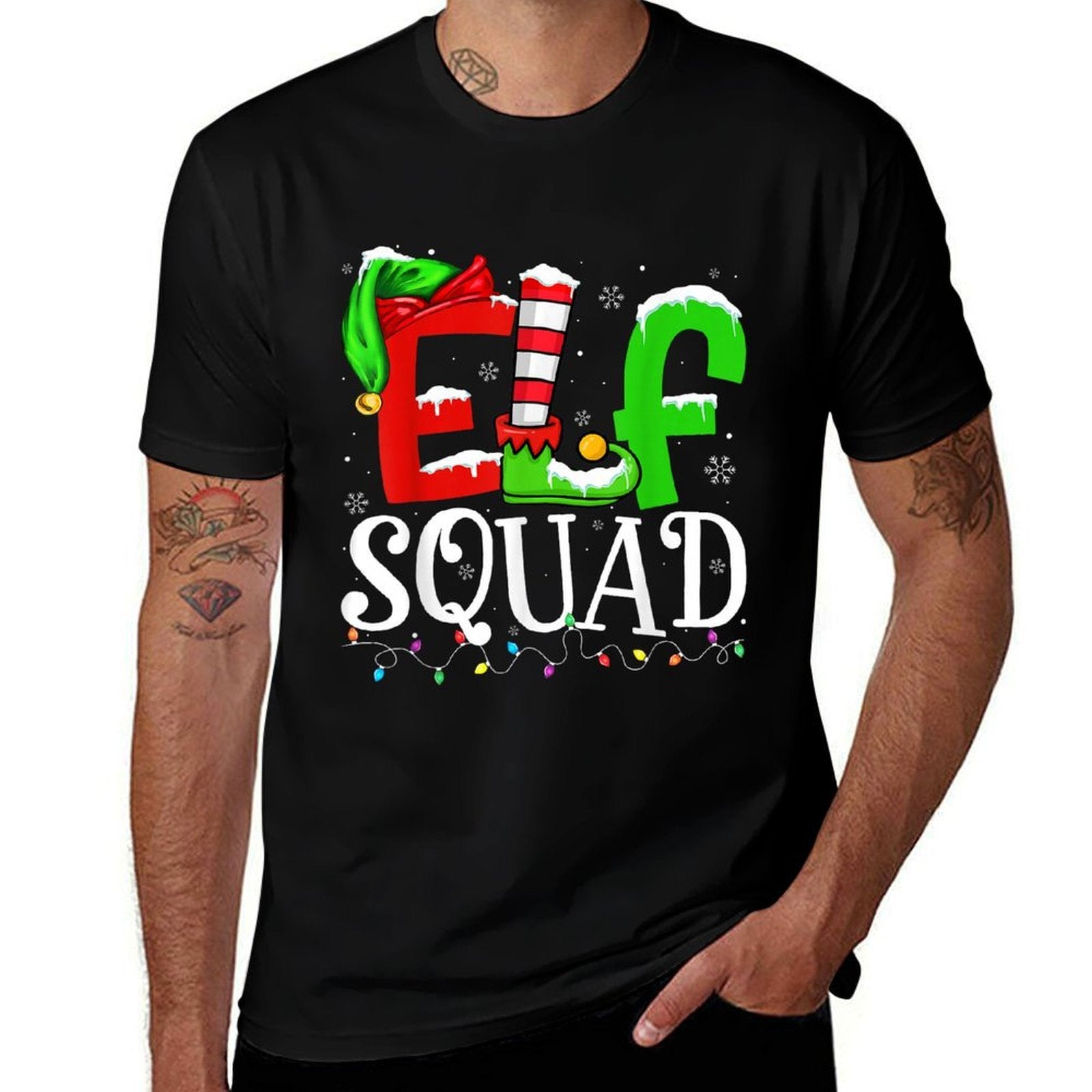 Elf Family Christmass Matching Pajamas Xmas Elf Squad  Classic T-Shirt