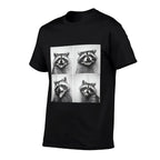 Laughing Raccoon Face Trash Raccoons Unique Quirky Animal  Trendy Pattern T-Shirt