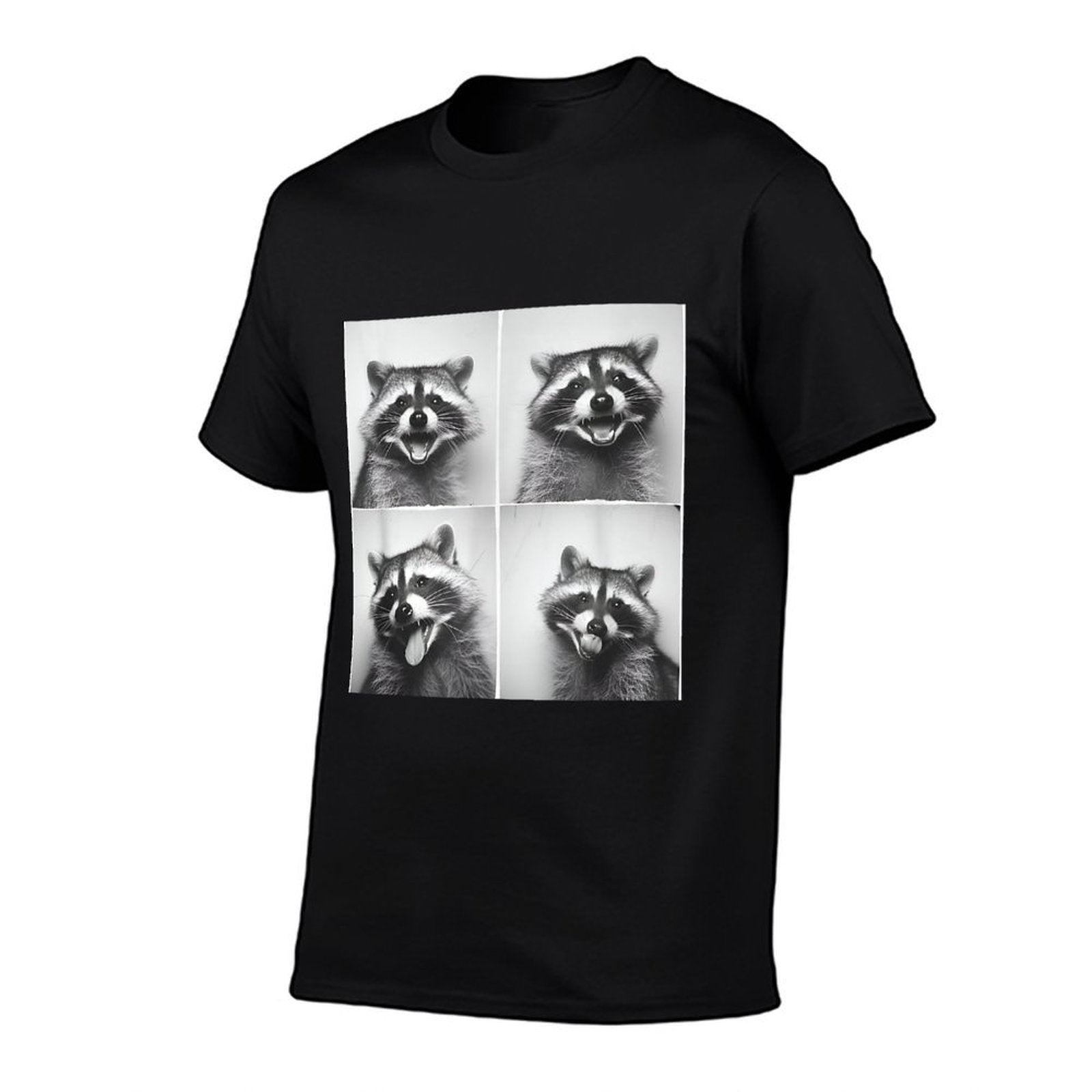 Laughing Raccoon Face Trash Raccoons Unique Quirky Animal  Trendy Pattern T-Shirt