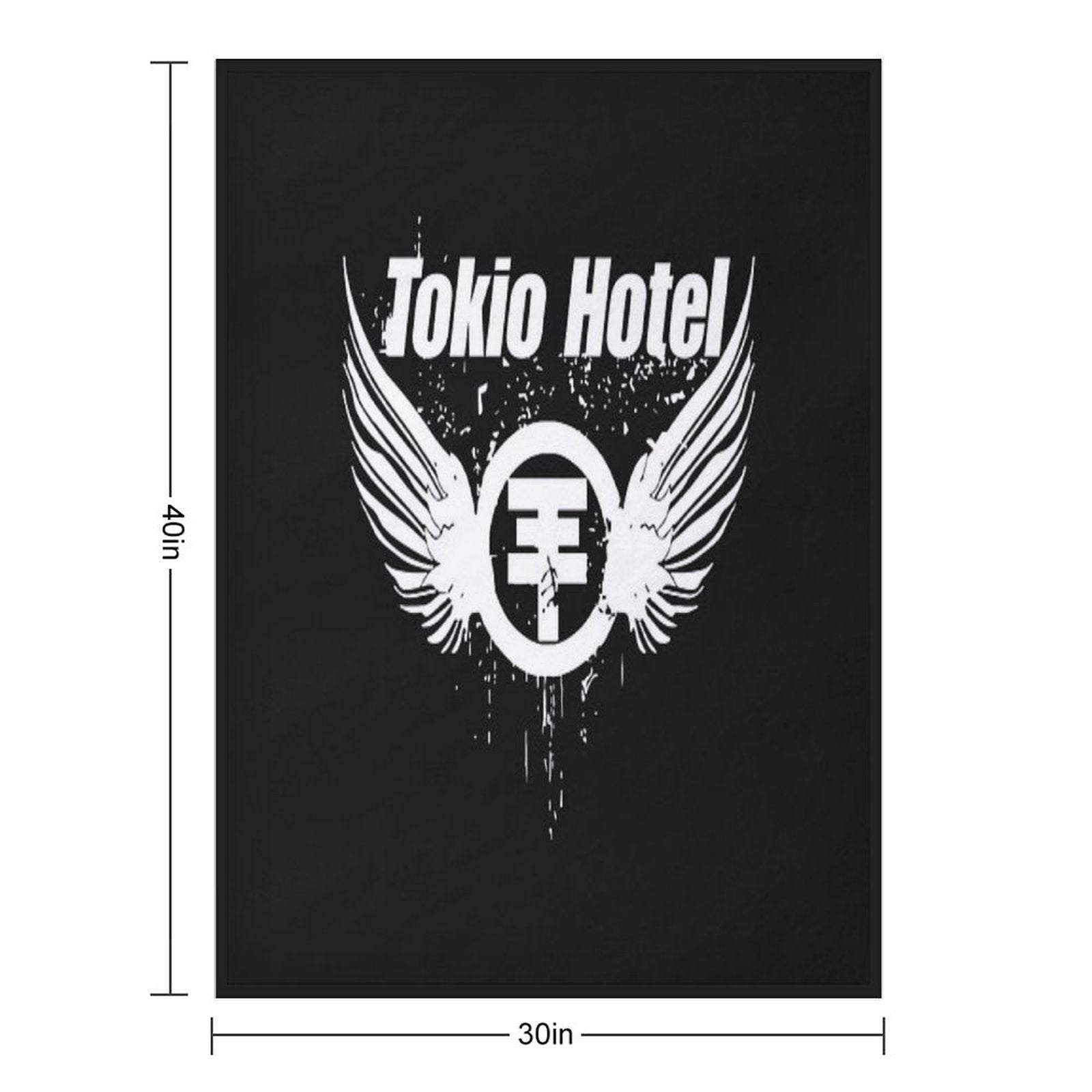 Tokio Hotel Merch Tokio Hotel Logo Multi-functional Throw Blanket