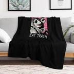 Live Fast! Eat Trash! Versatility Throw Blanket
