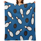 Bowling for Pins Pattern Gift-ready Throw Blanket