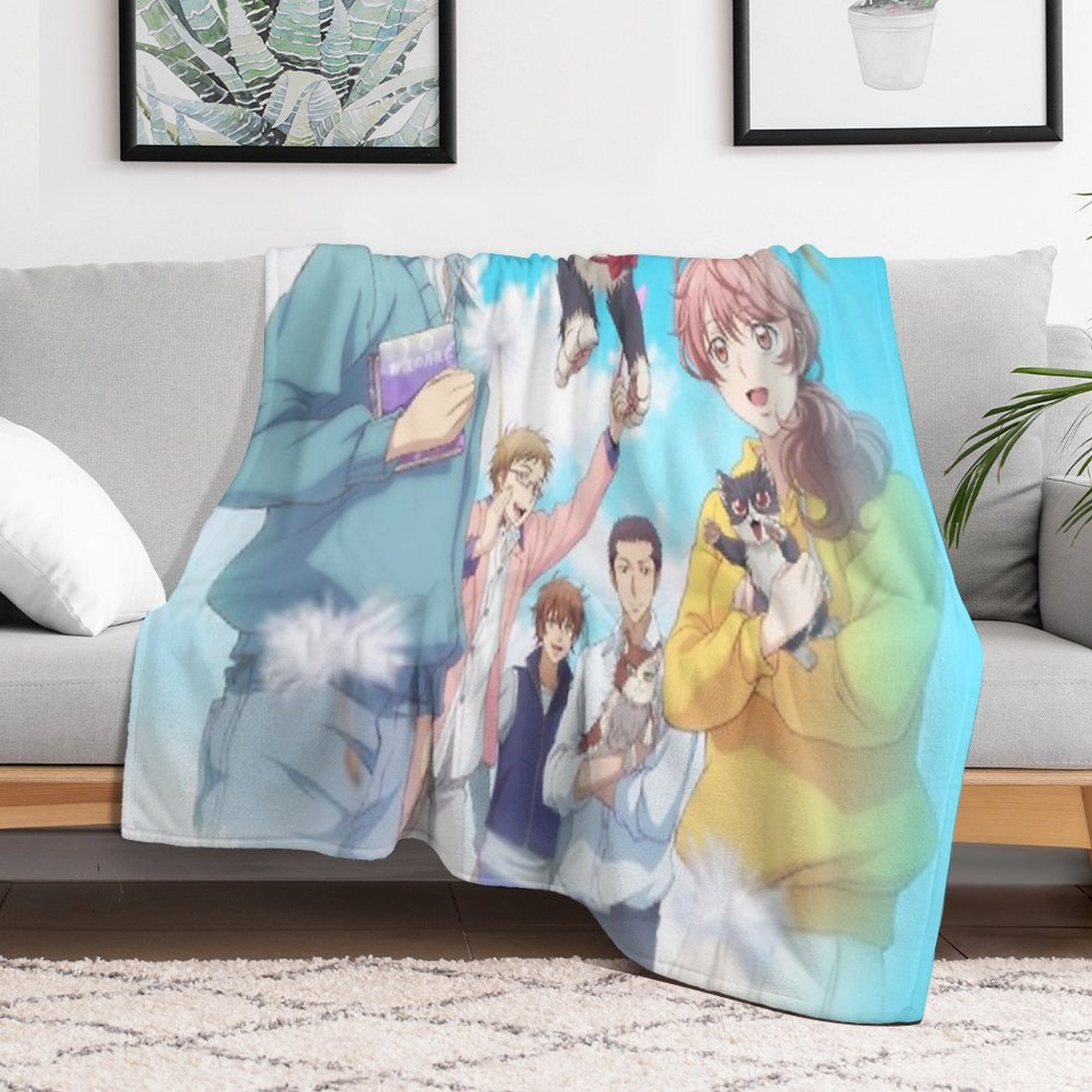 My Roommate Is A Cat Quick-dry Throw Blanket